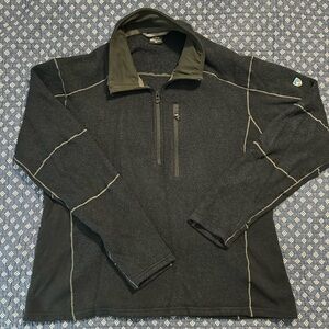 Kuhl Women's Interceptr Quarter Zip Fleece Jacket Pullover Shirt Thumbhole XL
